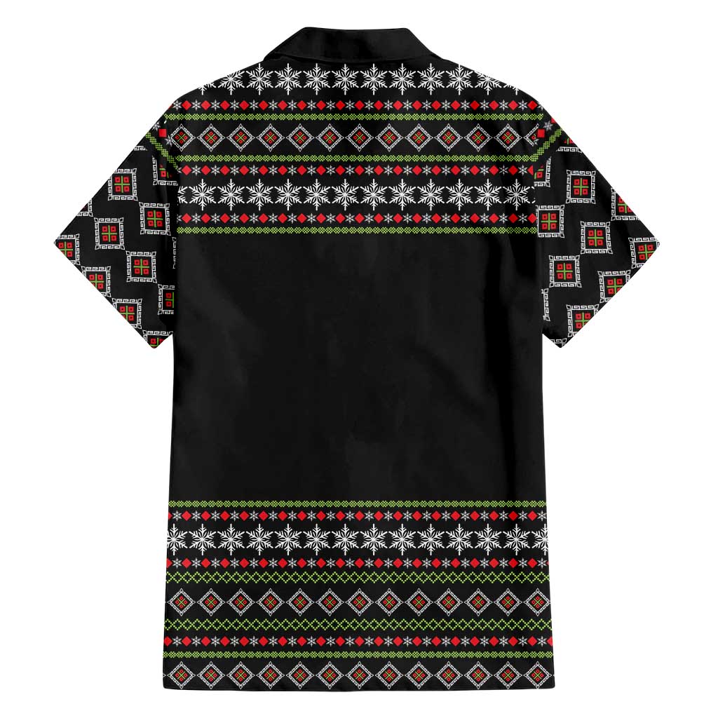 White and Red Christmas Wine Family Matching Summer Maxi Dress and Hawaiian Shirt with Festive Pattern and Holiday Cheer - Wonder Print Shop
