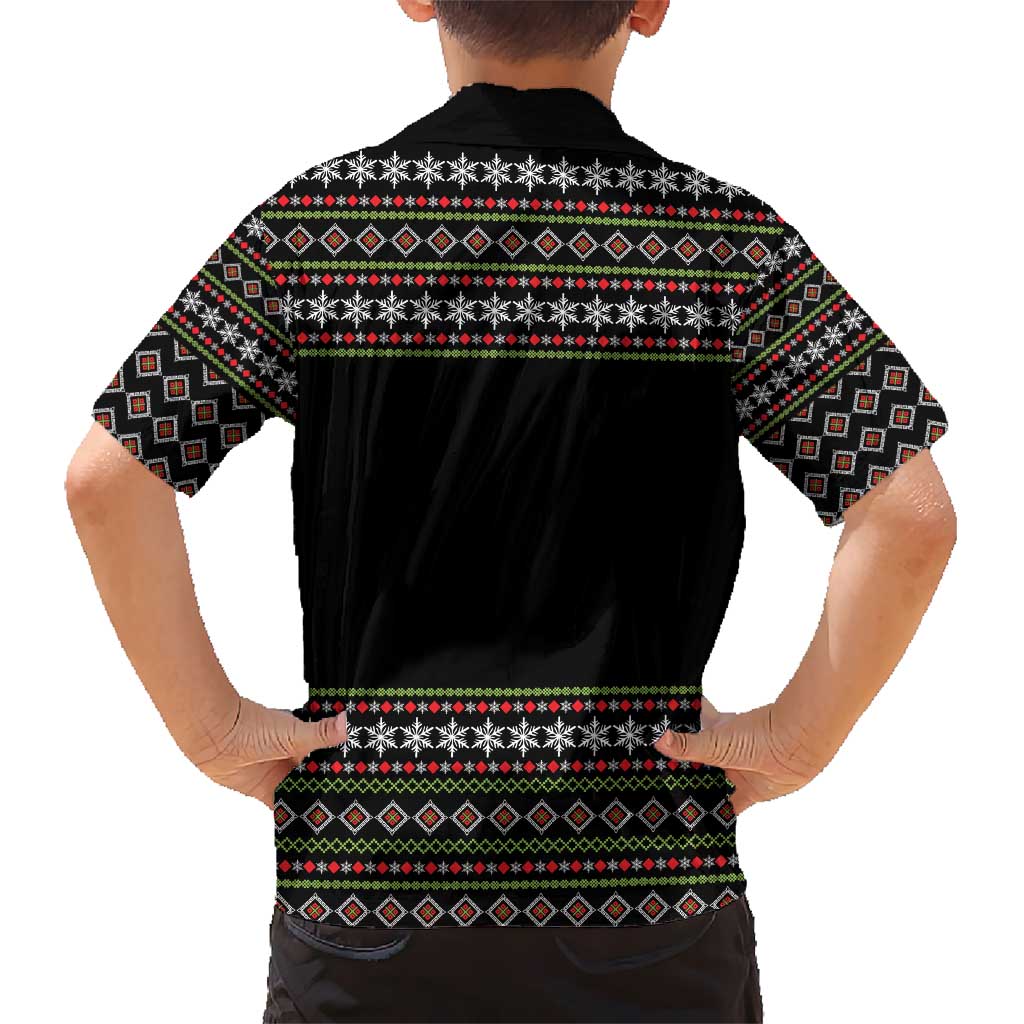 White and Red Christmas Wine Hawaiian Shirt with Festive Pattern and Holiday Cheer - Wonder Print Shop