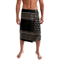 White and Red Christmas Wine Lavalava with Festive Pattern and Holiday Cheer - Wonder Print Shop