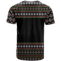 White and Red Christmas Wine T Shirt with Festive Pattern and Holiday Cheer - Wonder Print Shop