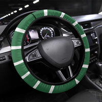 Bossy Elf Christmas Steering Wheel Cover with Snowflakes and Striped Sleeves - Wonder Print Shop