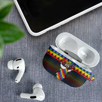 Rainbow Jesus Ah Men Christmas AirPods Case with Colorful Stripes and Holiday Pattern - Wonder Print Shop
