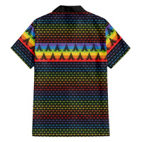 Rainbow Jesus Ah Men Christmas Family Matching Mermaid Dress and Hawaiian Shirt with Colorful Stripes and Holiday Pattern - Wonder Print Shop