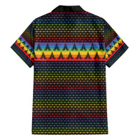 Rainbow Jesus Ah Men Christmas Hawaiian Shirt with Colorful Stripes and Holiday Pattern - Wonder Print Shop