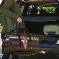 Rainbow Jesus Ah Men Christmas Travel Bag with Colorful Stripes and Holiday Pattern - Wonder Print Shop