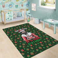 Go Jesus It's Your Birthday Christmas Area Rug with Presents and Festive Pattern - Wonder Print Shop