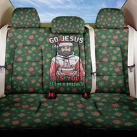 Go Jesus It's Your Birthday Christmas Back Car Seat Cover with Presents and Festive Pattern - Wonder Print Shop