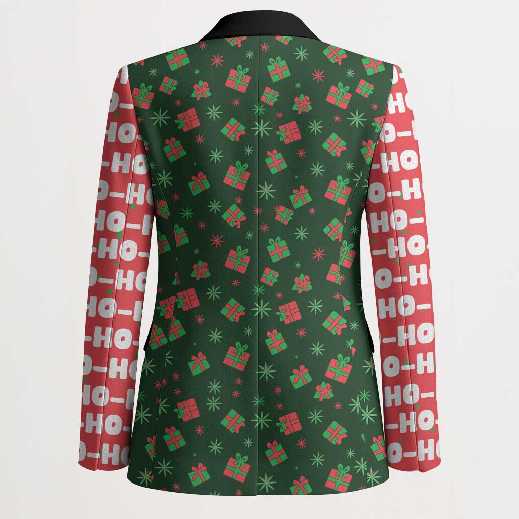 Go Jesus It's Your Birthday Christmas Blazer with Presents and Festive Pattern - Wonder Print Shop