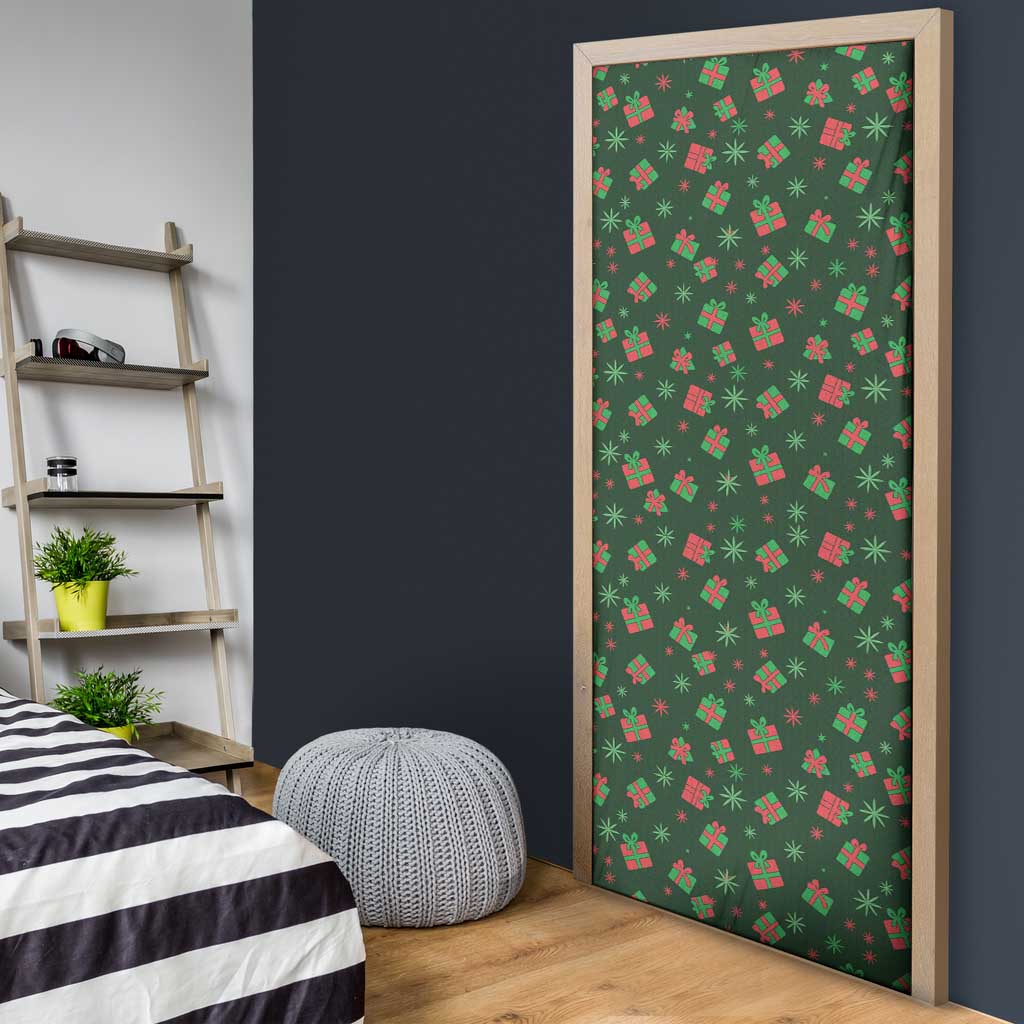 Go Jesus It's Your Birthday Christmas Door Cover with Presents and Festive Pattern - Wonder Print Shop
