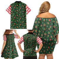 Go Jesus It's Your Birthday Christmas Family Matching Off Shoulder Short Dress and Hawaiian Shirt with Presents and Festive Pattern - Wonder Print Shop