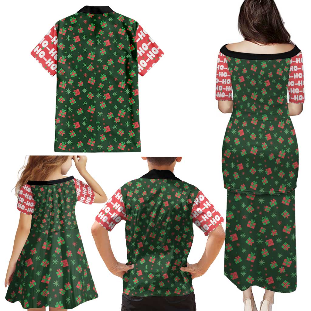 Go Jesus It's Your Birthday Christmas Family Matching Puletasi and Hawaiian Shirt with Presents and Festive Pattern - Wonder Print Shop
