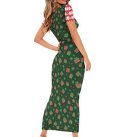 Go Jesus It's Your Birthday Christmas Family Matching Short Sleeve Bodycon Dress and Hawaiian Shirt with Presents and Festive Pattern - Wonder Print Shop
