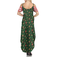 Go Jesus It's Your Birthday Christmas Family Matching Summer Maxi Dress and Hawaiian Shirt with Presents and Festive Pattern - Wonder Print Shop