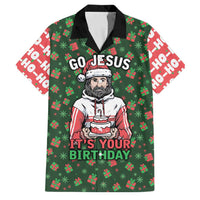 Go Jesus It's Your Birthday Christmas Family Matching Tank Maxi Dress and Hawaiian Shirt with Presents and Festive Pattern - Wonder Print Shop