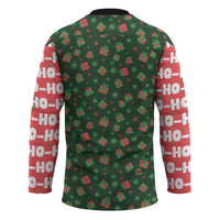 Go Jesus It's Your Birthday Christmas Hockey Jersey with Presents and Festive Pattern - Wonder Print Shop