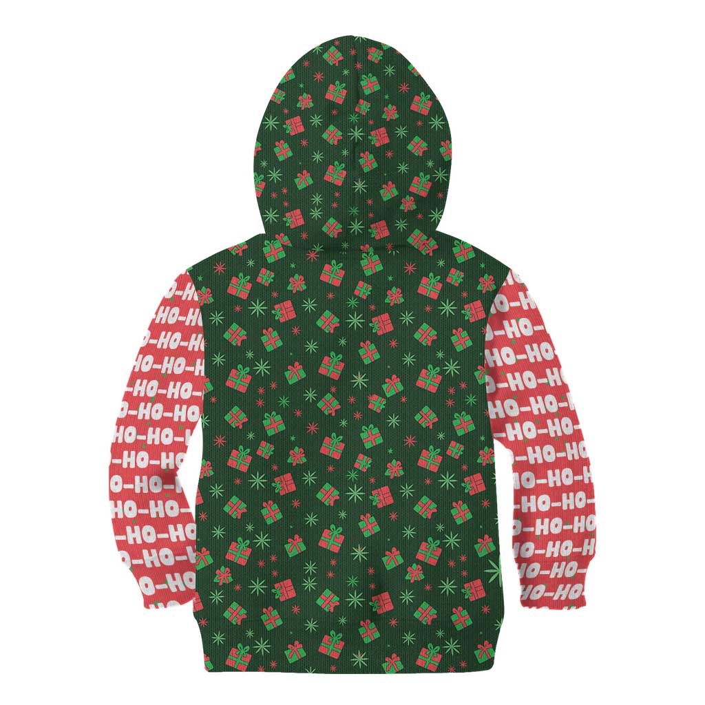 Go Jesus It's Your Birthday Christmas Kid Hoodie with Presents and Festive Pattern - Wonder Print Shop