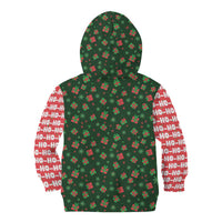 Go Jesus It's Your Birthday Christmas Kid Hoodie with Presents and Festive Pattern - Wonder Print Shop