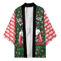 Go Jesus It's Your Birthday Christmas Kimono with Presents and Festive Pattern - Wonder Print Shop