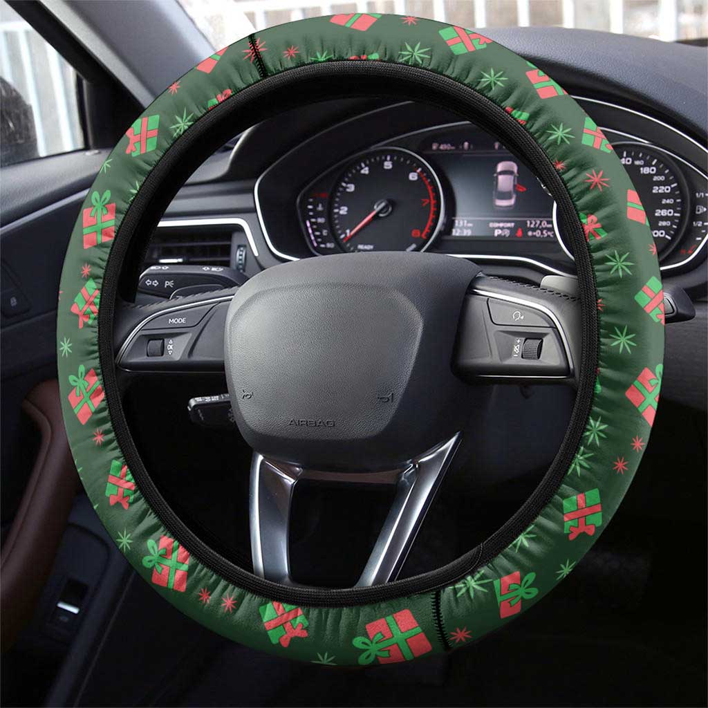 Go Jesus It's Your Birthday Christmas Steering Wheel Cover with Presents and Festive Pattern - Wonder Print Shop