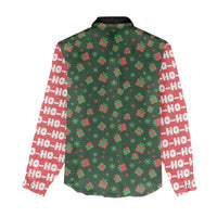 Go Jesus It's Your Birthday Christmas Women Casual Shirt with Presents and Festive Pattern - Wonder Print Shop