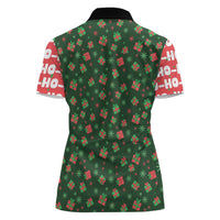Go Jesus It's Your Birthday Christmas Women Polo Shirt with Presents and Festive Pattern - Wonder Print Shop