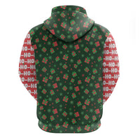 Go Jesus It's Your Birthday Christmas Zip Hoodie with Presents and Festive Pattern - Wonder Print Shop