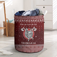 Vikings Fa La La La Christmas Laundry Basket Xmas Holiday Patterns - Wonder Print Shop