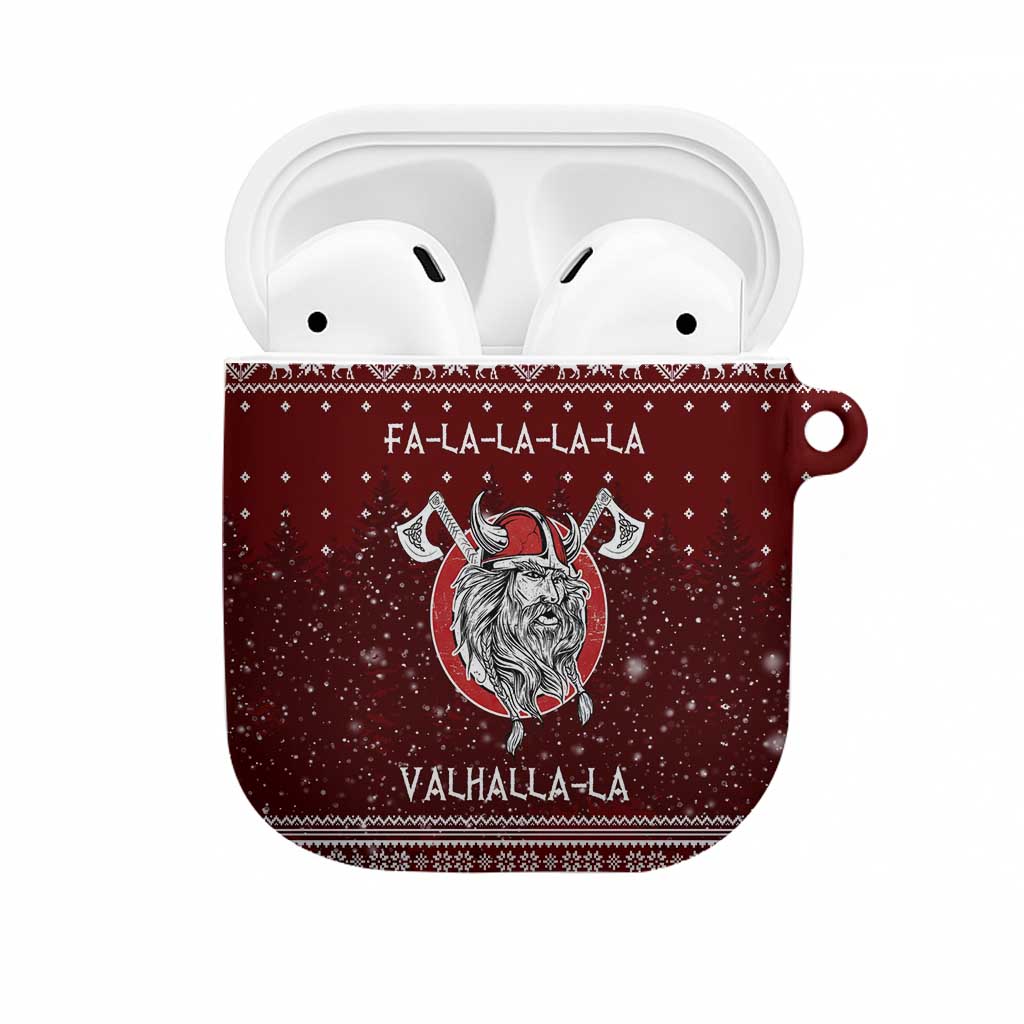 Vikings Fa La La La Christmas AirPods Case Xmas Holiday Patterns - Wonder Print Shop