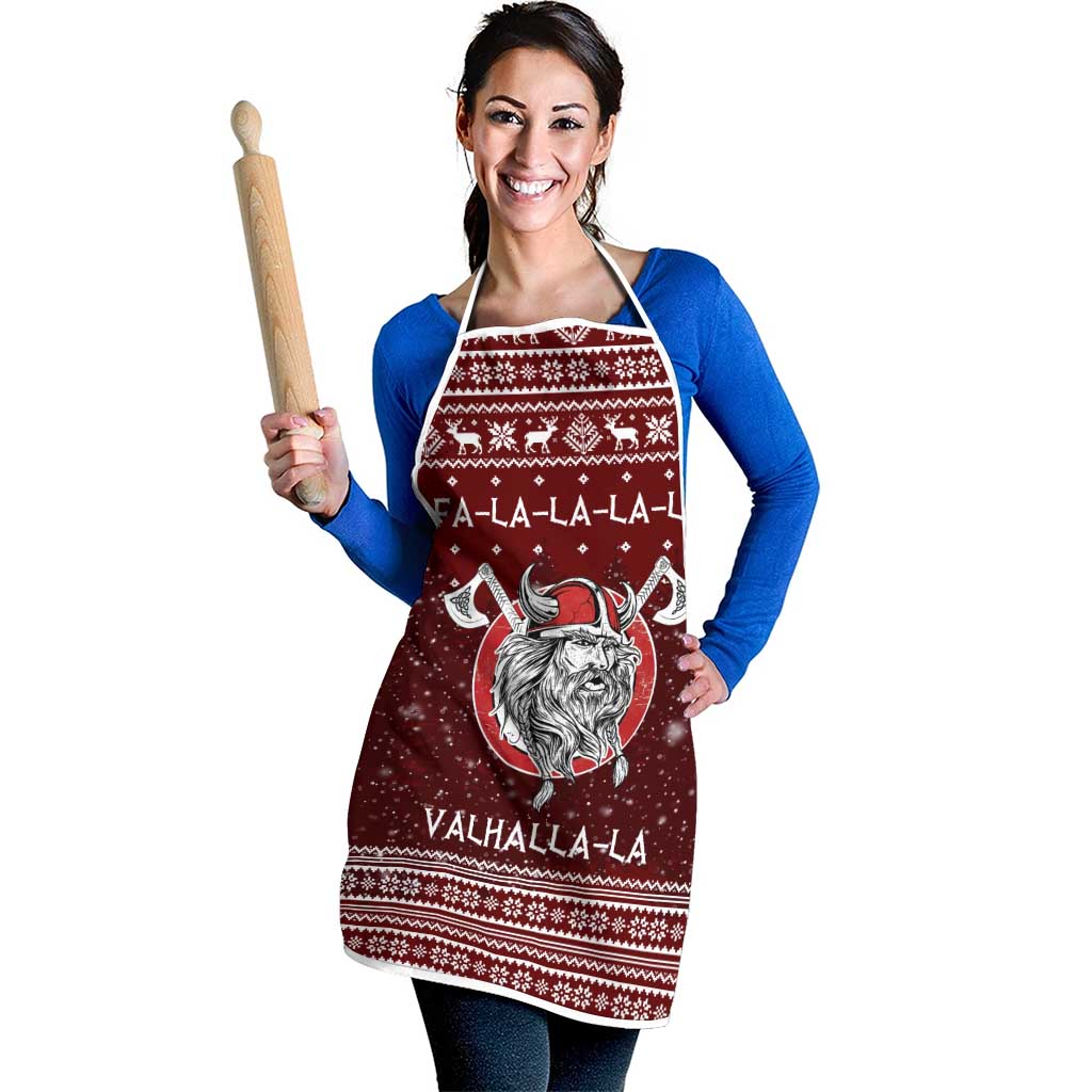 Vikings Fa La La La Christmas Apron Xmas Holiday Patterns - Wonder Print Shop