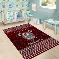 Vikings Fa La La La Christmas Area Rug Xmas Holiday Patterns - Wonder Print Shop