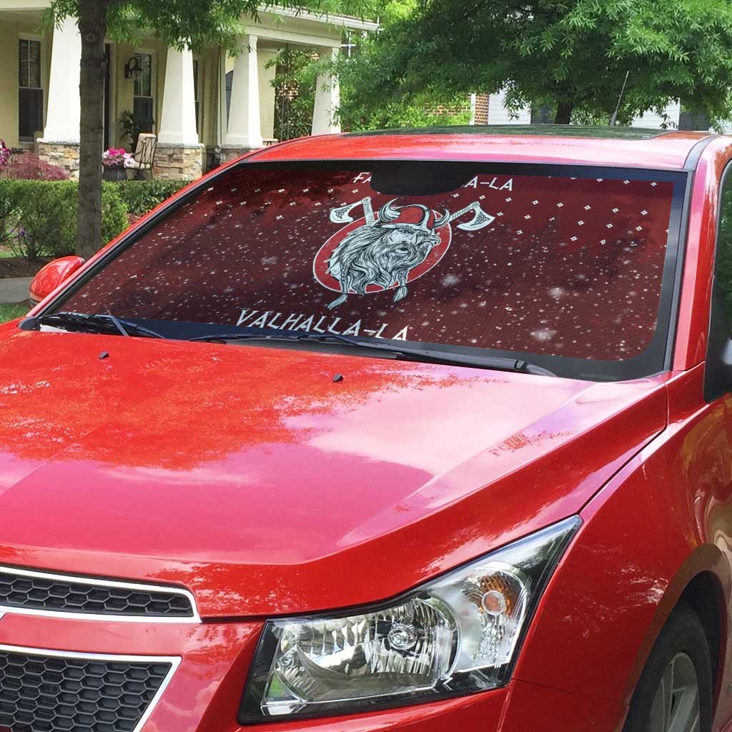 Vikings Fa La La La Christmas Auto Sun Shade Xmas Holiday Patterns - Wonder Print Shop