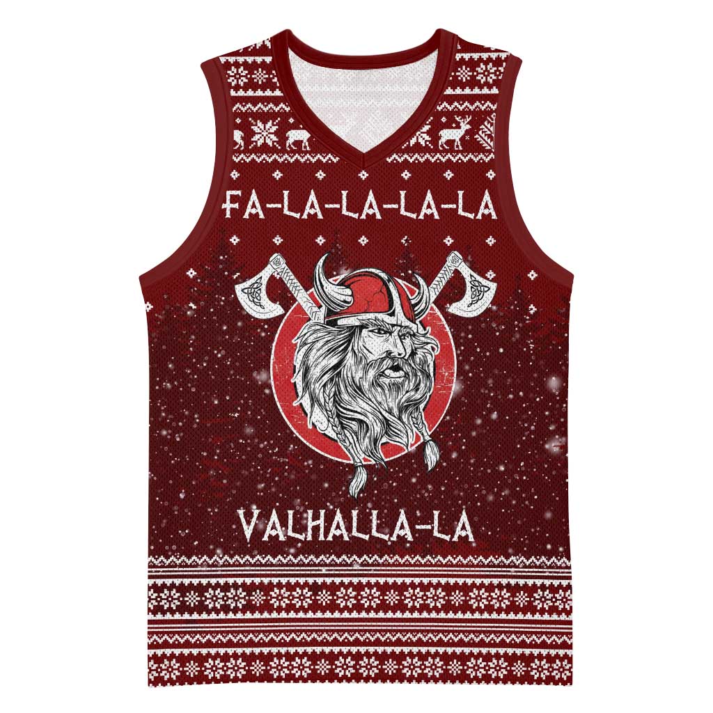 Vikings Fa La La La Christmas Basketball Jersey Xmas Holiday Patterns - Wonder Print Shop