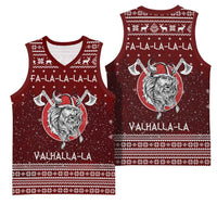 Vikings Fa La La La Christmas Basketball Jersey Xmas Holiday Patterns - Wonder Print Shop