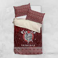 Vikings Fa La La La Christmas Bedding Set Xmas Holiday Patterns - Wonder Print Shop