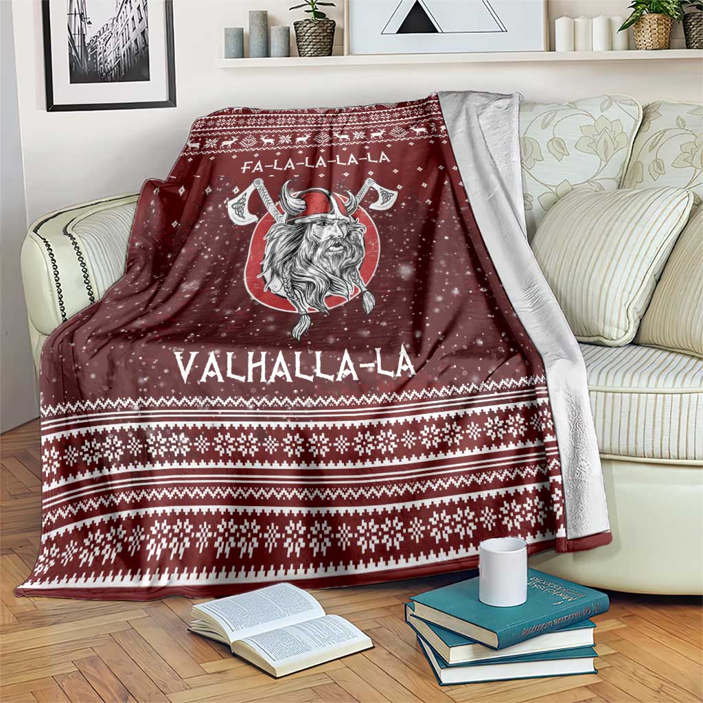 Vikings Fa La La La Christmas Blanket Xmas Holiday Patterns - Wonder Print Shop
