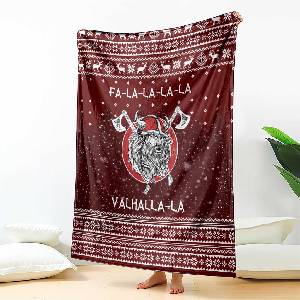 Vikings Fa La La La Christmas Blanket Xmas Holiday Patterns - Wonder Print Shop