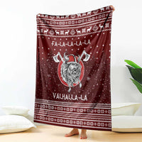 Vikings Fa La La La Christmas Blanket Xmas Holiday Patterns - Wonder Print Shop