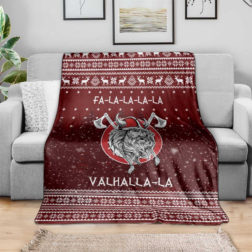 Vikings Fa La La La Christmas Blanket Xmas Holiday Patterns - Wonder Print Shop