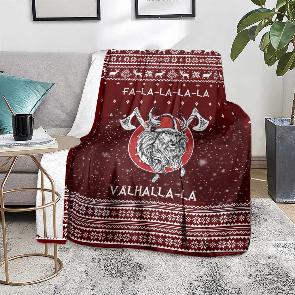 Vikings Fa La La La Christmas Blanket Xmas Holiday Patterns - Wonder Print Shop