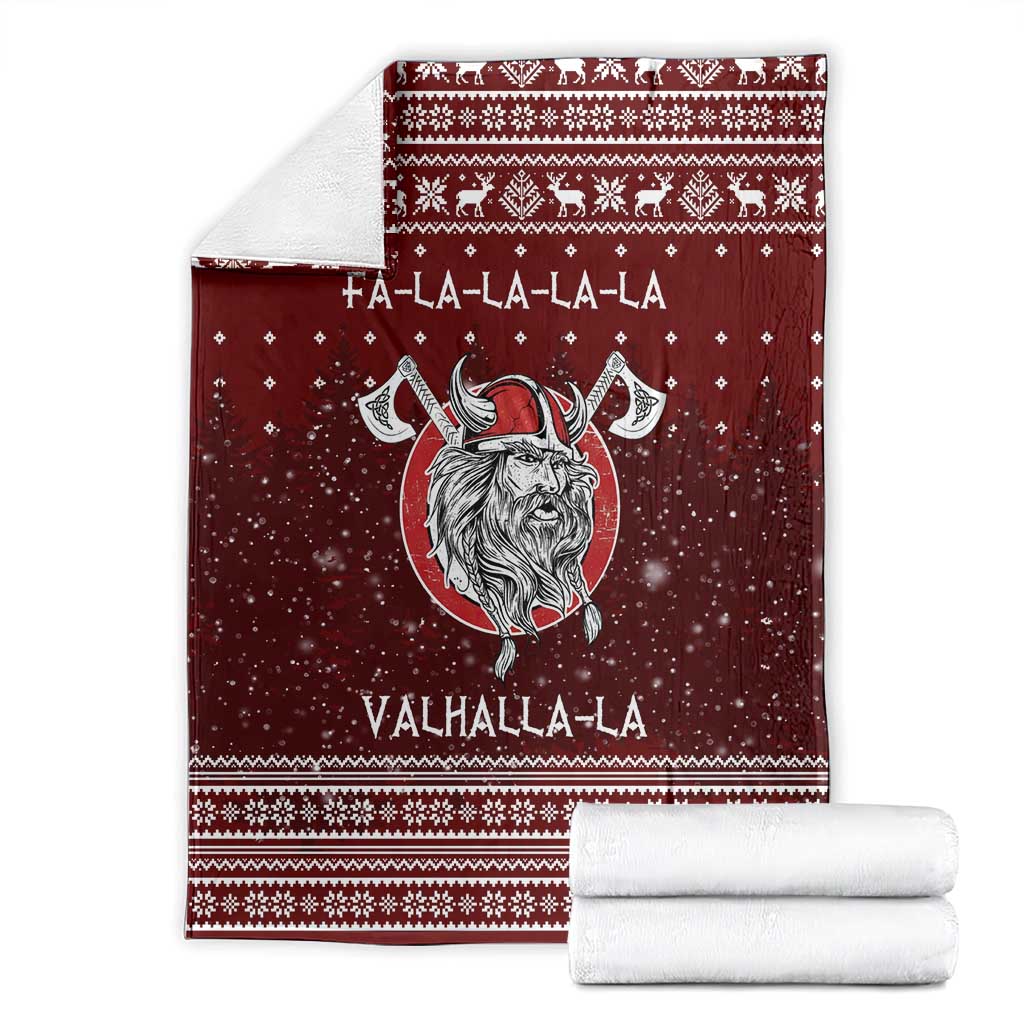 Vikings Fa La La La Christmas Blanket Xmas Holiday Patterns - Wonder Print Shop