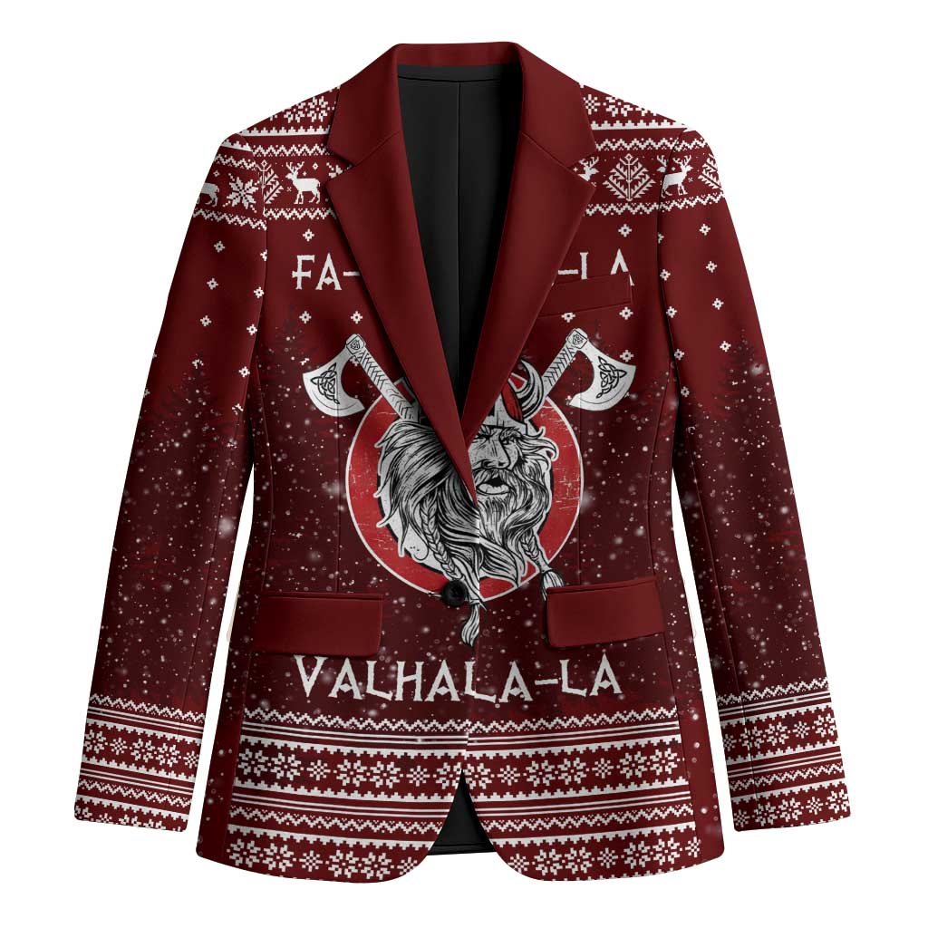Vikings Fa La La La Christmas Blazer Xmas Holiday Patterns - Wonder Print Shop