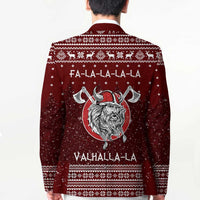 Vikings Fa La La La Christmas Blazer Xmas Holiday Patterns - Wonder Print Shop
