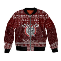 Vikings Fa La La La Christmas Bomber Jacket Xmas Holiday Patterns - Wonder Print Shop