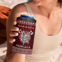 Vikings Fa La La La Christmas 4 in 1 Can Cooler Tumbler Xmas Holiday Patterns - Wonder Print Shop