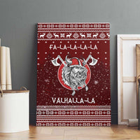 Vikings Fa La La La Christmas Canvas Wall Art Xmas Holiday Patterns - Wonder Print Shop