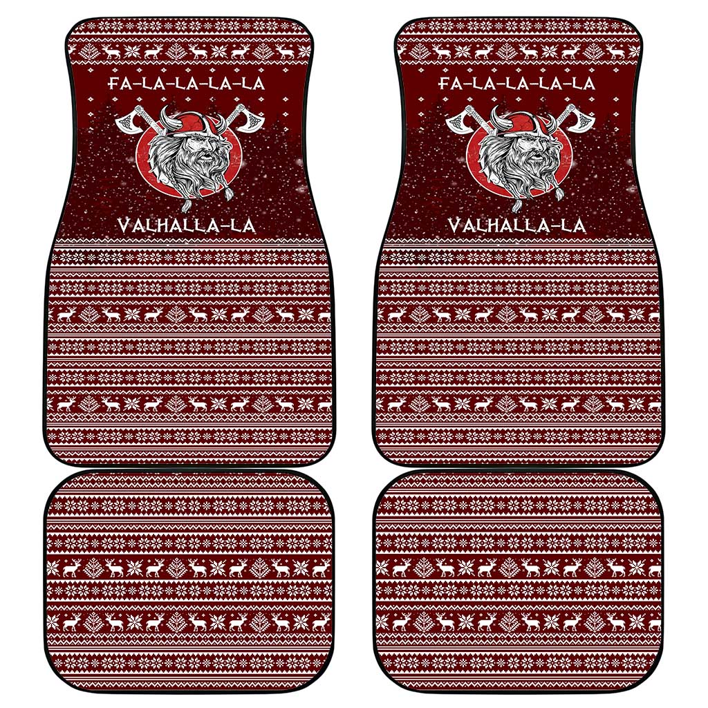 Vikings Fa La La La Christmas Car Mats Xmas Holiday Patterns - Wonder Print Shop