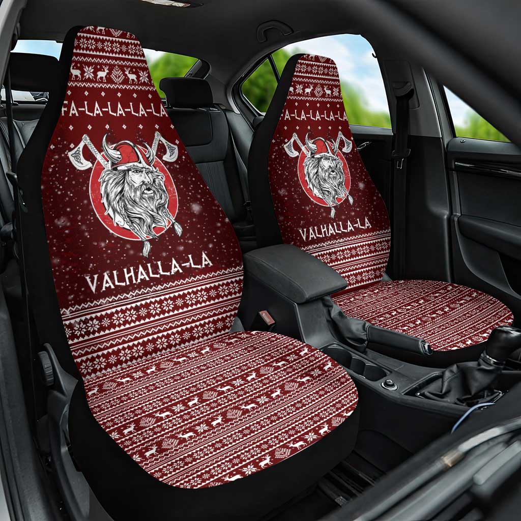 Vikings Fa La La La Christmas Car Seat Cover Xmas Holiday Patterns - Wonder Print Shop