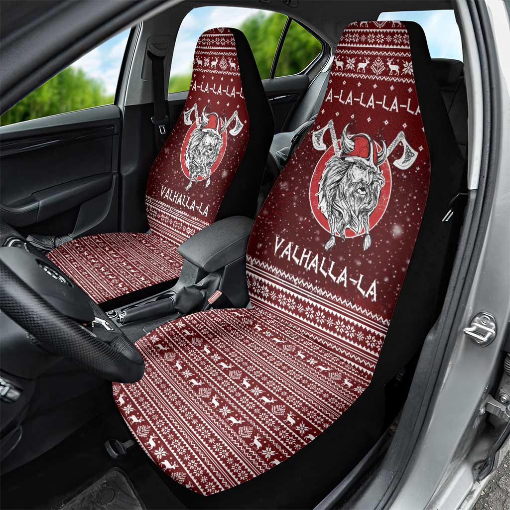 Vikings Fa La La La Christmas Car Seat Cover Xmas Holiday Patterns - Wonder Print Shop