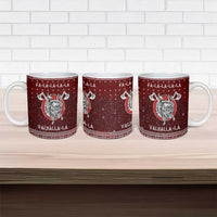 Vikings Fa La La La Christmas Ceramic Mug Xmas Holiday Patterns - Wonder Print Shop
