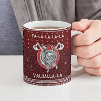 Vikings Fa La La La Christmas Ceramic Mug Xmas Holiday Patterns - Wonder Print Shop